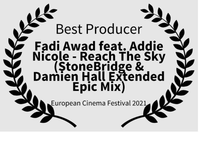 Fadi Awad won three awards for his composition of “We Are Here” at The European Cinema Festival 2021