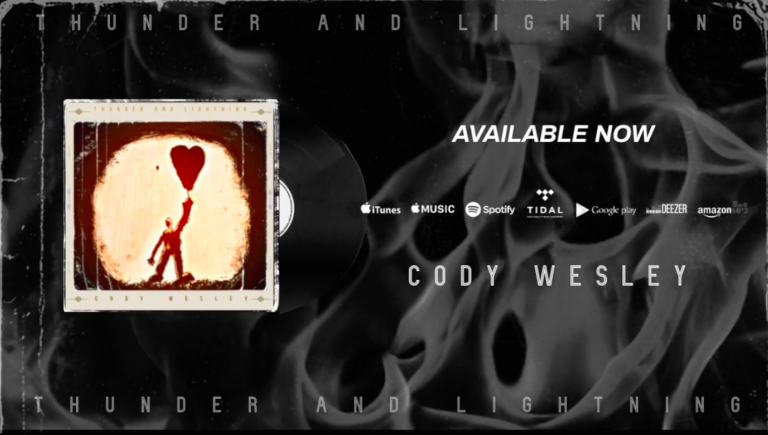 “Thunder and Lightning” is the 7 track debut album of American artist Cody Wesley – out now!