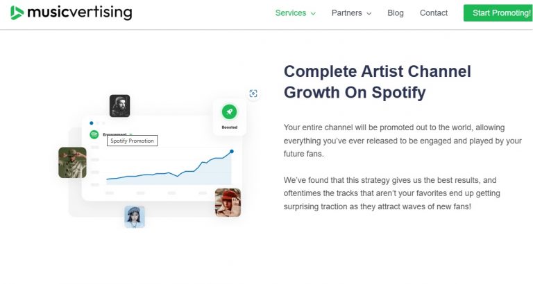 Achieve Real Spotify Growth with Musicvertising’s 100% Organic Promotion